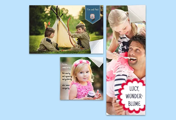 Geburtstagsgeschenk mit Fotos, selbstklebendes Poster Geburtstagsgeschenk mit Fotos, selbstklebendes Poster