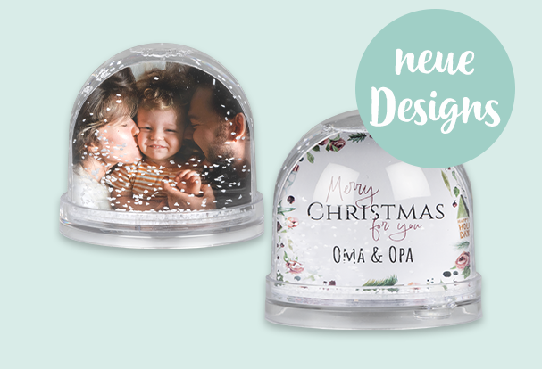 Jetzt neue Schneekugel-Designs mit Foto entdecken Schneekugel mit Foto – neue Designs entdeckenSchneekugel mit Foto – neue Designs entdecken