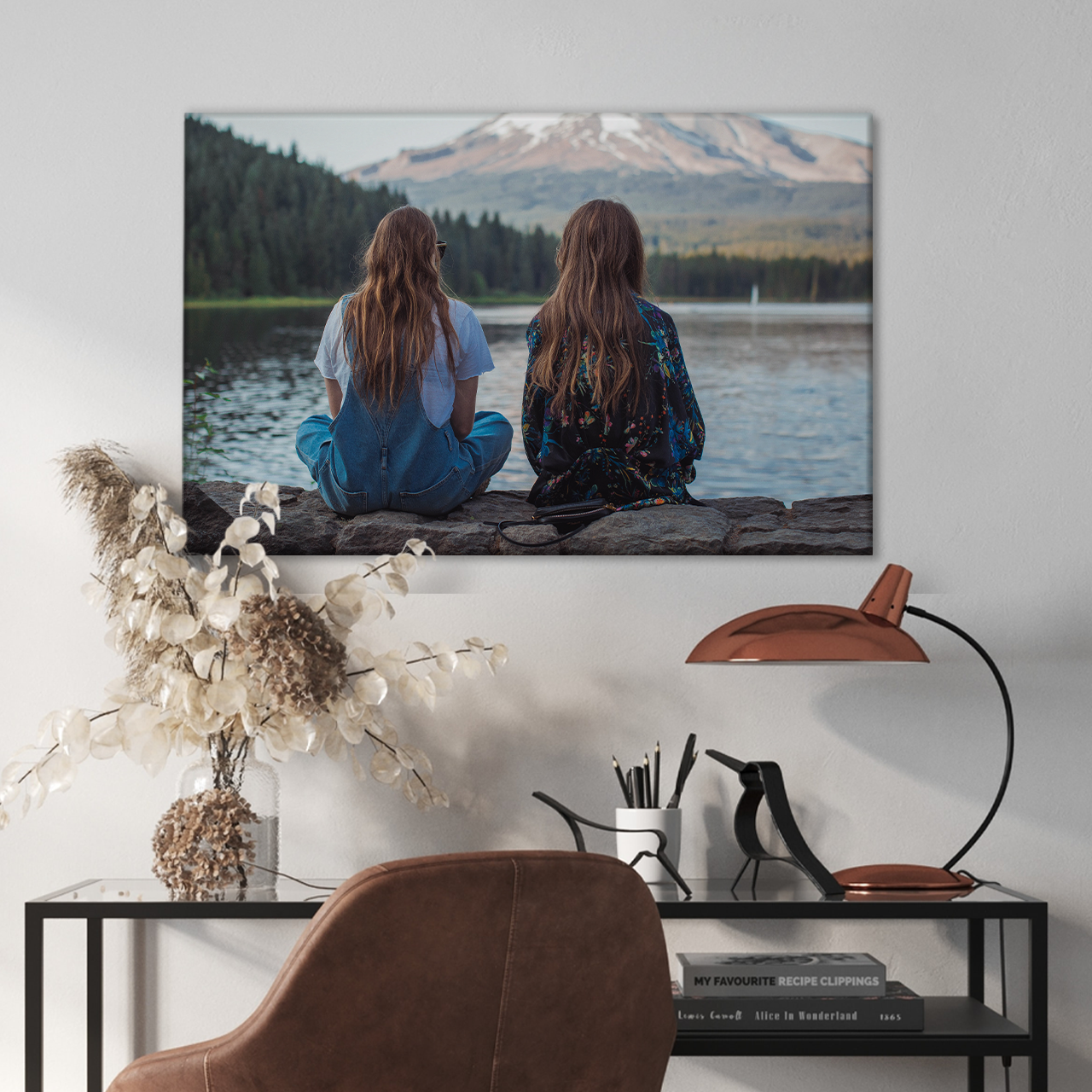 Personalisierte Wandbilder, einzeln oder als Bilderwand Fotoleinwände verleihen euren Wänden eine neue Anmut. Erschafft einen einzigartigen Arbeitsplatz.