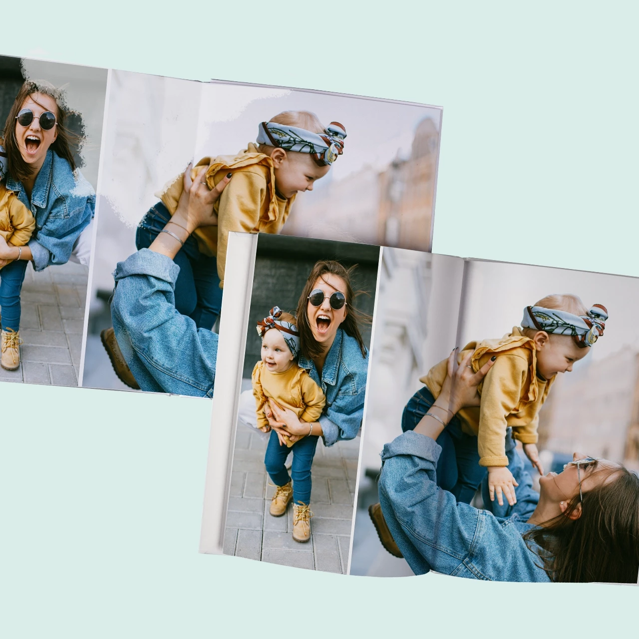 Fotobuch erstellen, verschiedene Papieroberflächen In der ROSSMANN Fotowelt könnt ihr euer individuelles Fotobuch erstellen, als Echtfotobuch oder Digitaldruck. Wählt zwischen einer glänzenden oder matten Oberfläche.