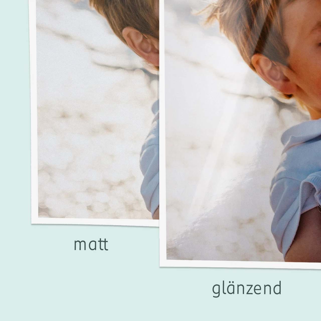 Eleganter Touch: Fotoabzüge mit weißem Rand. Bestellt eure Fotoabzüge mit weißem Rand für besondere Anlässe wie Firmenjubiläum oder Hochzeit. Der weiße Rand verleiht einen eleganten Touch für eine besondere Präsentation.