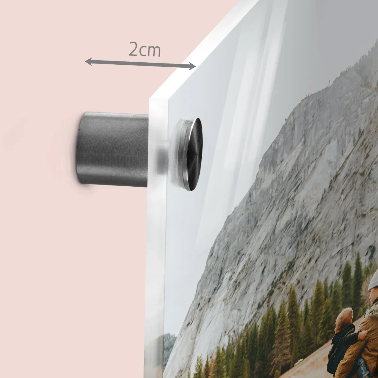 Foto auf Acrylglas, inklusive mehrerer 2 cm Abstandshalter Eure Acrylglas Bilder können mit Hilfe der mitgelieferten Abstandshalter optimal montiert werden. Gestalte jetzt dein Foto auf Acrylglas und bestelle direkt online.