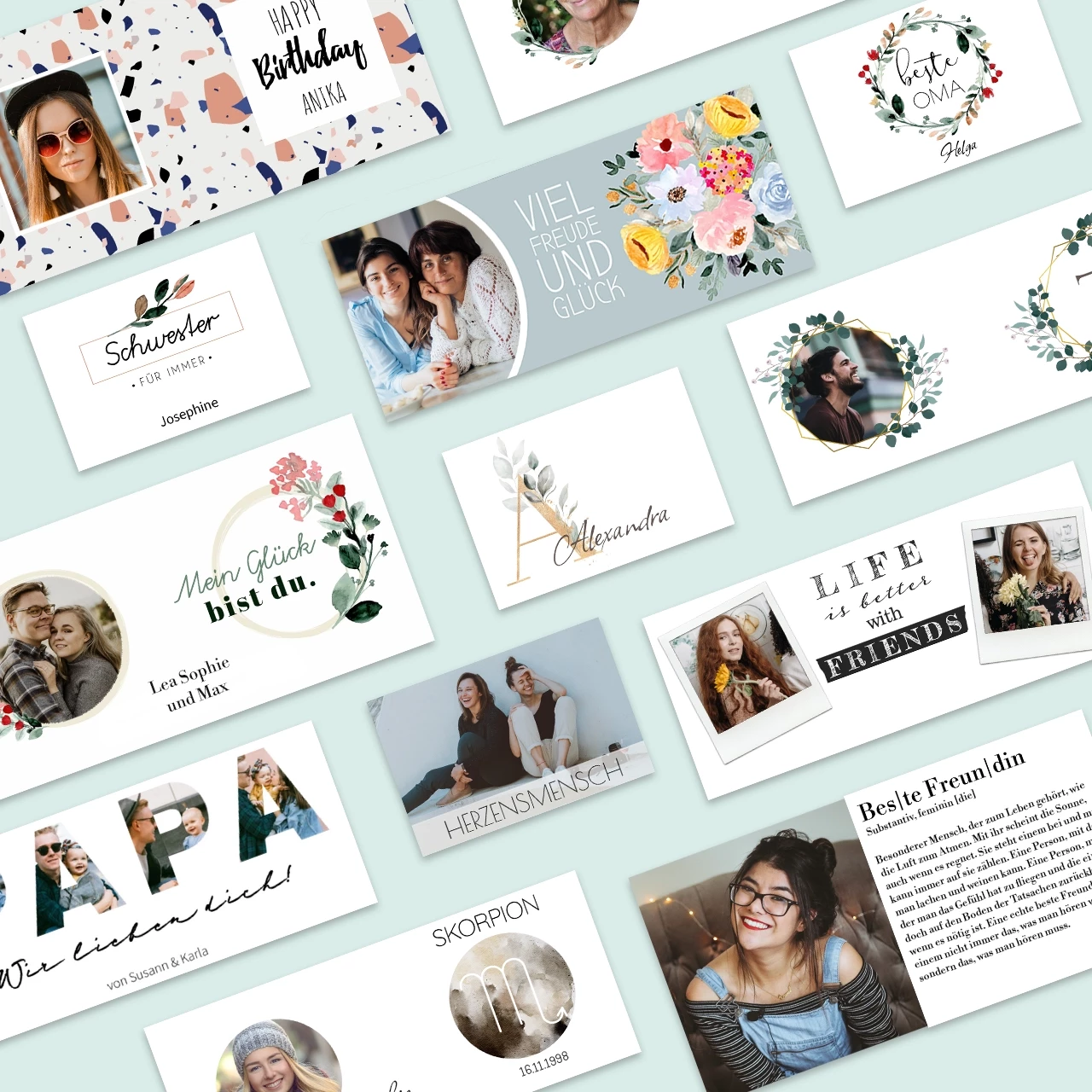 Tasse selbst gestalten, zahlreiche kreative Designvorlagen Lasst eine Tasse mit Foto bedrucken. Ihr könnt die Tasse komplett allein gestalten oder eine unserer vielen, hochwertigen und kreativen Designvorlagen nutzen.