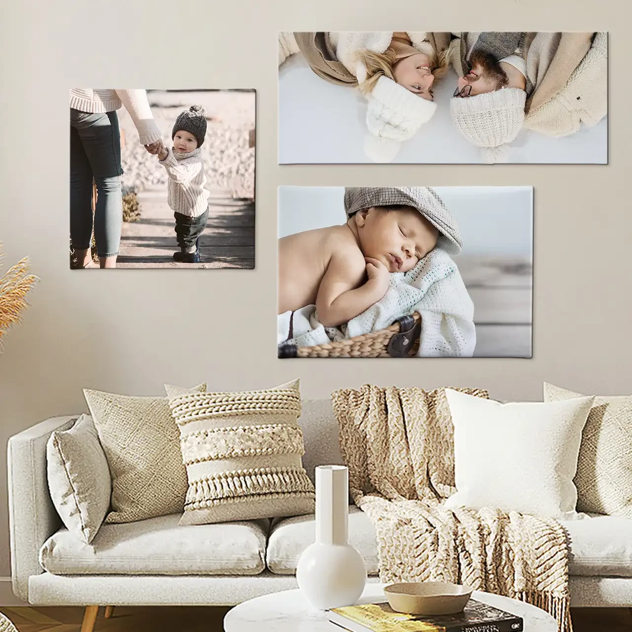 Fotoleinwand, verschiedene Größen und Formate Eure Fotoleinwand kann verschiedene Formate und Größen annehmen. Die Farben werden hochwertig, leuchtend und brillant dargestellt. Jetzt online bestellen.