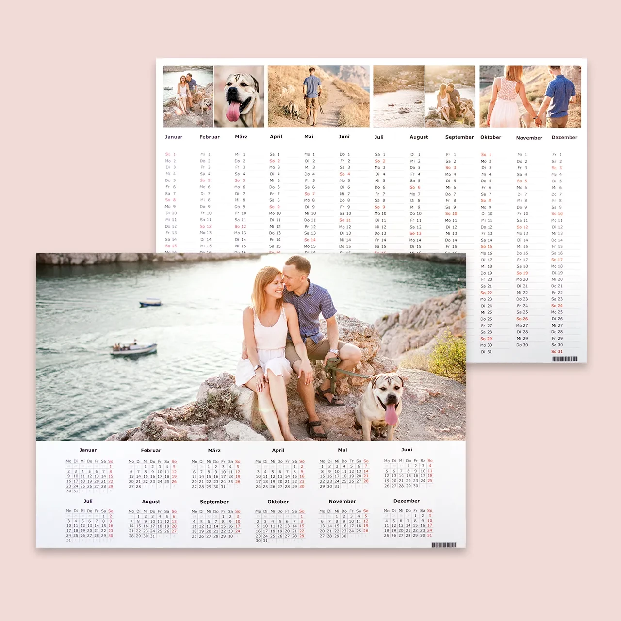 Posterkalender, beschreibbar, ganzes Jahr im Überblick Ein Posterkalender ist eine besondere Möglichkeit, Termine im Überblick zu behalten. Dabei könnt ihr immer wieder eure Lieblingsmotive betrachten.