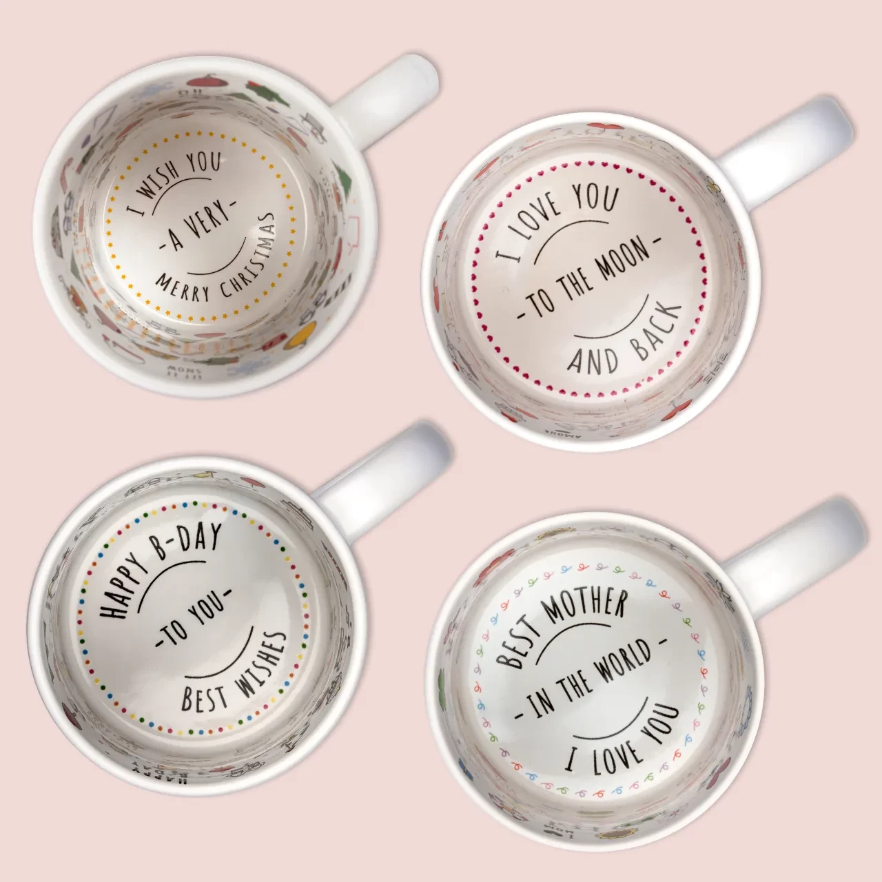 Anlasstasse, innen vorbedruckt, außen personalisierbar Tassen zum Geburtstag, zum Valentinstag, zu Weihnachten oder zum Muttertag in der ROSSMANN Fotowelt bestellen. Die Tassen werden Herzen höherschlagen lassen.