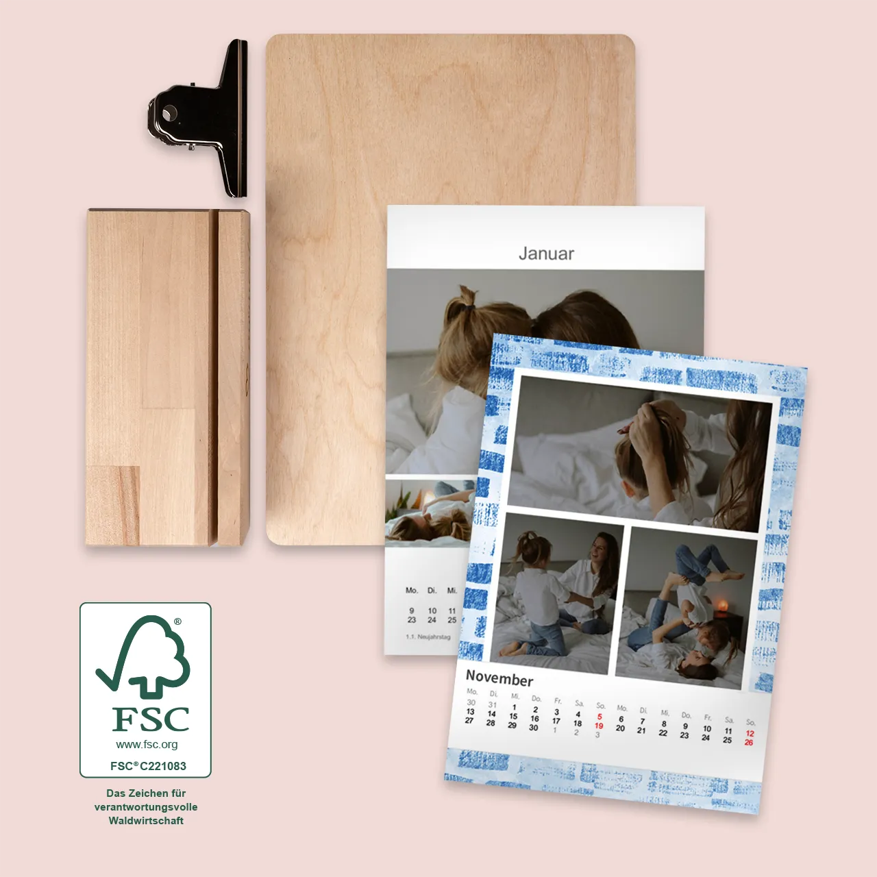 Tischkalender gestalten, mit Holzfuß und mit Klemmbrett Ein einzigartiger Tischkalender wird erst besonders mit euren Fotos. Deshalb gestaltet jetzt euer Exemplar in der ROSSMANN Fotowelt in wenigen einfachen Schritten.