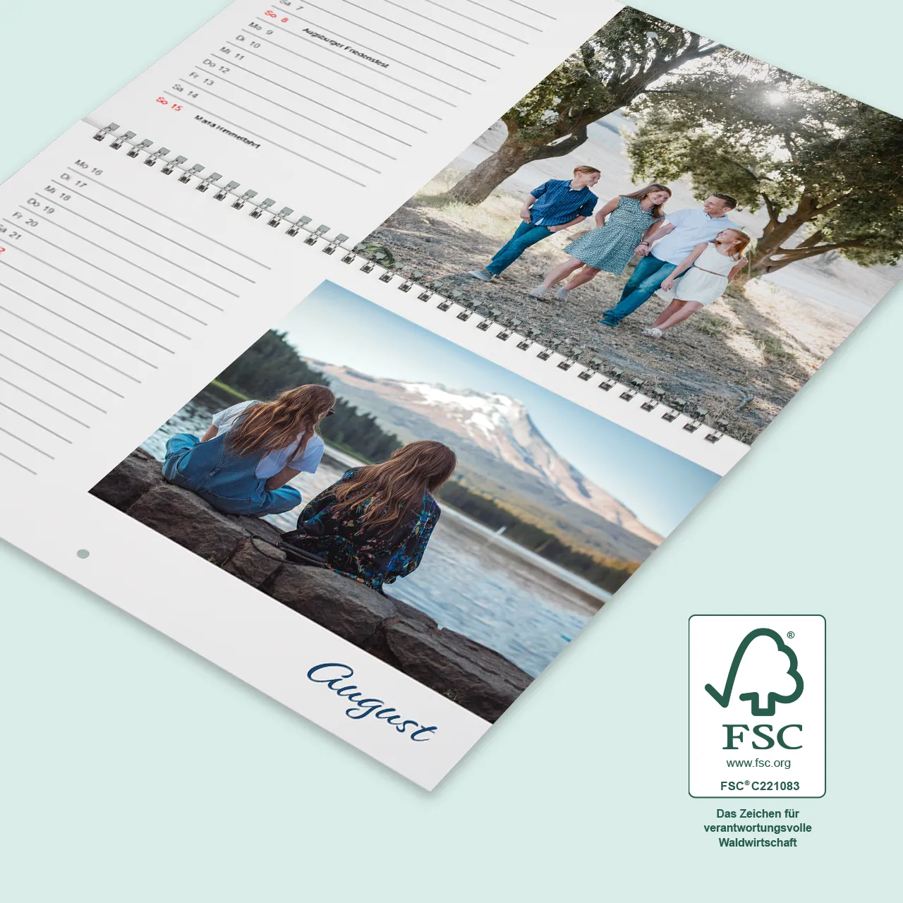 Kalender drucken, mit Spiralbindung und Lochaufhängung Wandkalender selbst gestalten und eure Lieblingsmomente festhalten mit der ROSSMANN Fotowelt. Die Lochung am oberen Rand ermöglicht eine kinderleichte Wandanbringung.