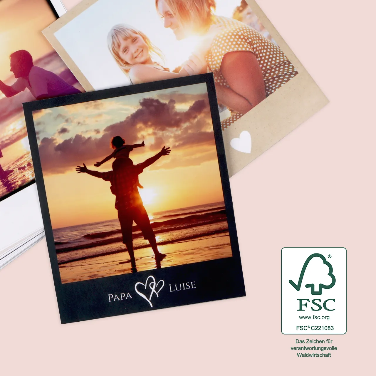 Polaroid Fotos drucken lassen. Die Fotos sind farbecht und UV-beständig und daher sehr langlebig. Gestaltet eure Retrobilder nach euren Wünschen und bestellt online. Retro-Bilder, farbecht und UV-beständig, hochwertig