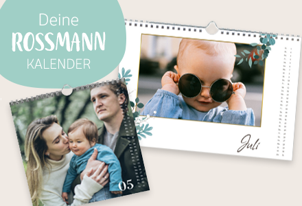 Ein personalisierter Kalender mit eigenen Fotos und stilvollem Design – perfekt zum Kalender online gestalten für das ganze Jahr.