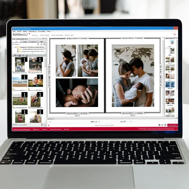 Mit der Fotosoftware von ROSSMANN für Windows oder Mac könnt ihr sämtliche Fotoprodukte bequem ohne Zeitdruck und ohne Internetverbindung gestalten.