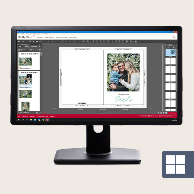 Die ROSSMANN Fotosoftware für Windows herunterladen. Gestaltet wunderschöne Fotobücher, Kalender und allerlei personalisierte Fotogeschenke ganz einfach auf eurem Rechner.