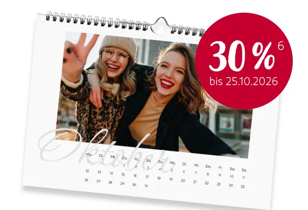 Fotokalender mit persönlichen Fotos gestalten und 30 Prozent sparen ROSSMANN Fotokalender mit eigenen Fotos – 30 Prozent Rabatt