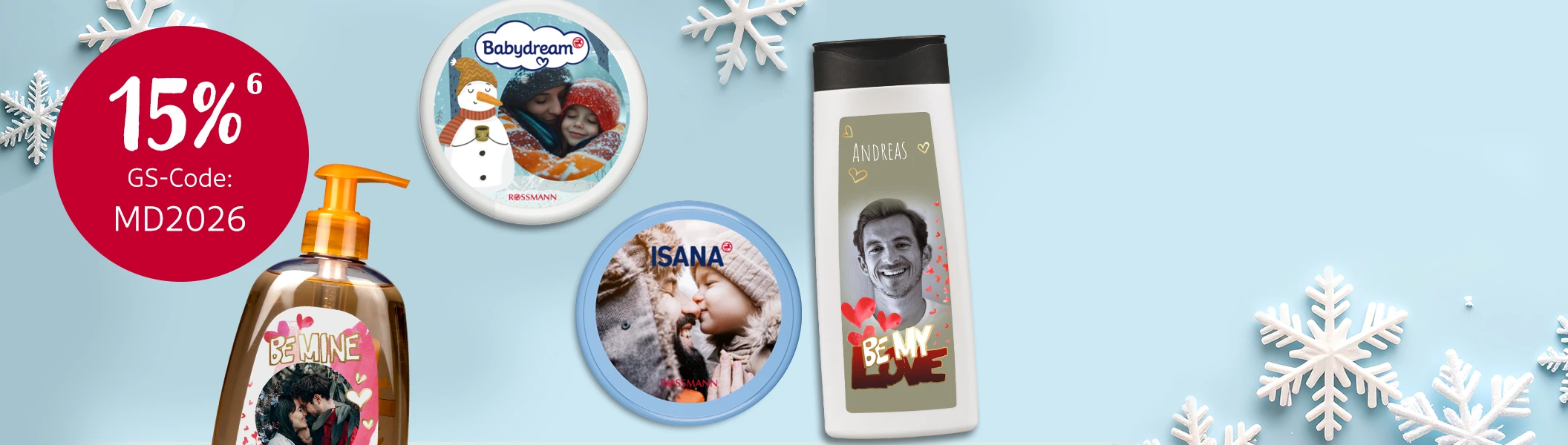 MEIN DESIGN Pflegeprodukte mit Foto online bestellen Individuell gestaltete Mein Design Pflegeprodukte mit Fotos. Personalisiert hier Fotogeschenke für besondere Momente.