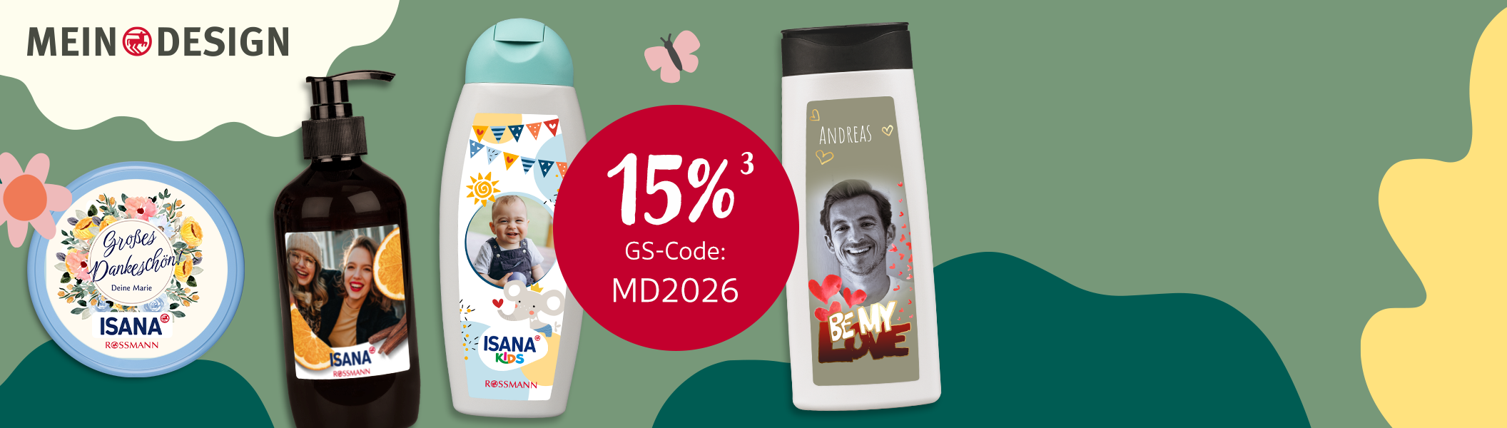 MEIN DESIGN Pflegeprodukte mit Foto online bestellen Individuell gestaltete Mein Design Pflegeprodukte mit Fotos. Personalisiert hier Fotogeschenke für besondere Momente.