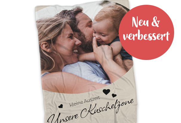 Premium Fotodecke gestalten – personalisierte Kuscheldecke mit Foto Premium Kuscheldecke mit Foto – personalisierte Fotodecken als Collage und Familienmotiv