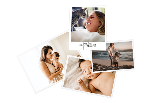 Hochwertige Fotos, Größen- und Formatauswahl Abgebildet sind mehrere entwickelte Fotos mit persönlichen Momenten. Bestellt eure Fotoabzüge für Alben oder Geschenke.