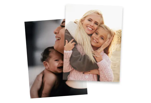 große Bilder drucken und Lieblingsmomente lebendig machen Gestaltet beeindruckende große Bilder im Hochformat. Perfekt in Szene gesetzt, werden eure schönsten Erinnerungen jedem Raum einen besonderen Touch verleihen.