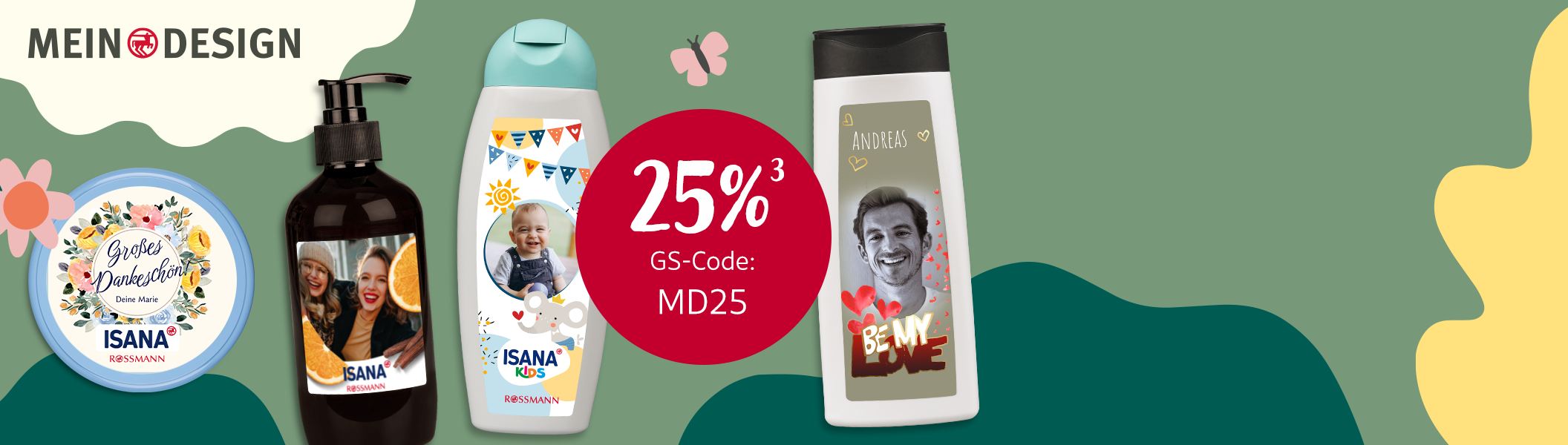 MEIN DESIGN Pflegeprodukte mit Foto online bestellen Individuell gestaltete Mein Design Pflegeprodukte mit Fotos. Personalisiert hier Fotogeschenke für besondere Momente.