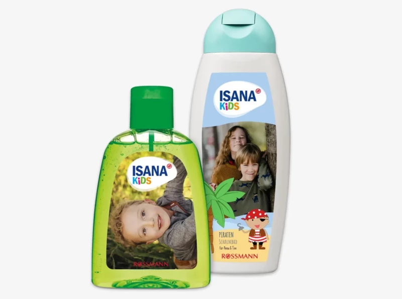 Hier könnt ihr das Kindershampoo von ISANA Kids mit euren eigenen Fotos und Designs bedrucken lassen. In der ROSSMANN Fotowelt bieten wir dafür viele Designvorlagen.