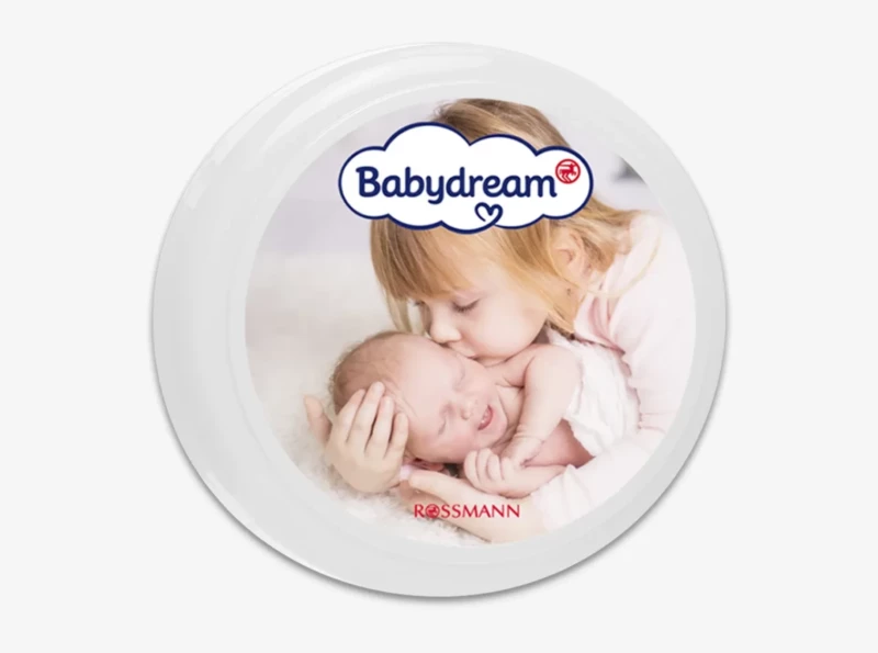 Babydream Creme personalisieren mit individuellem Design für Babyhautpflege. Perfekte Geschenkidee für Neugeborene, die Pflege und Individualität vereint.